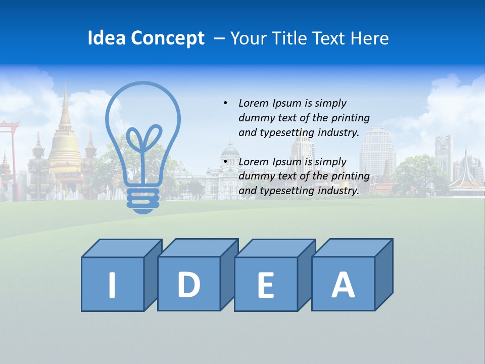 Relax Rural Pasture PowerPoint Template