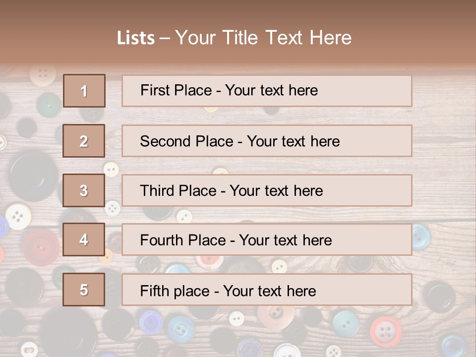 Abstract Buttons Circle PowerPoint Template