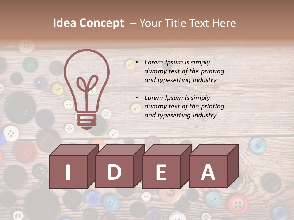 Abstract Buttons Circle PowerPoint Template