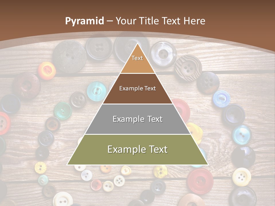 Wood Colorful Round PowerPoint Template