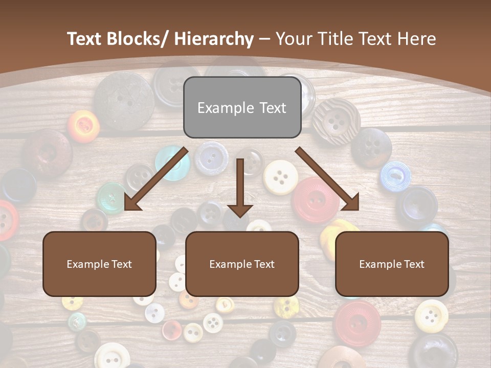 Wood Colorful Round PowerPoint Template