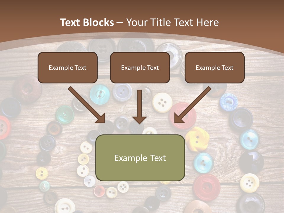 Wood Colorful Round PowerPoint Template