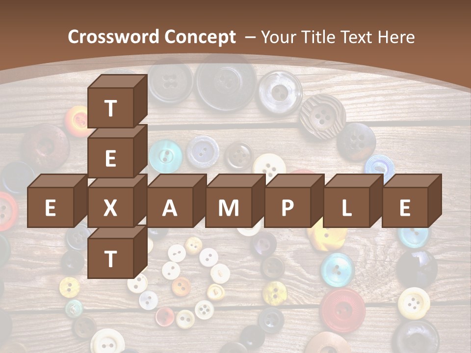 Wood Colorful Round PowerPoint Template