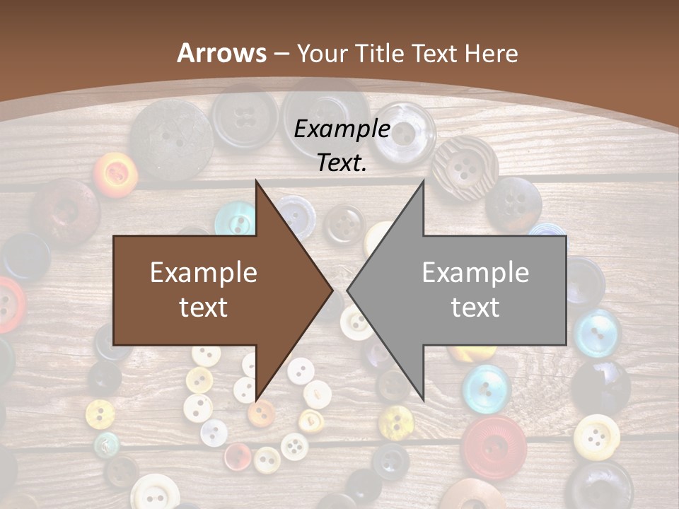 Wood Colorful Round PowerPoint Template