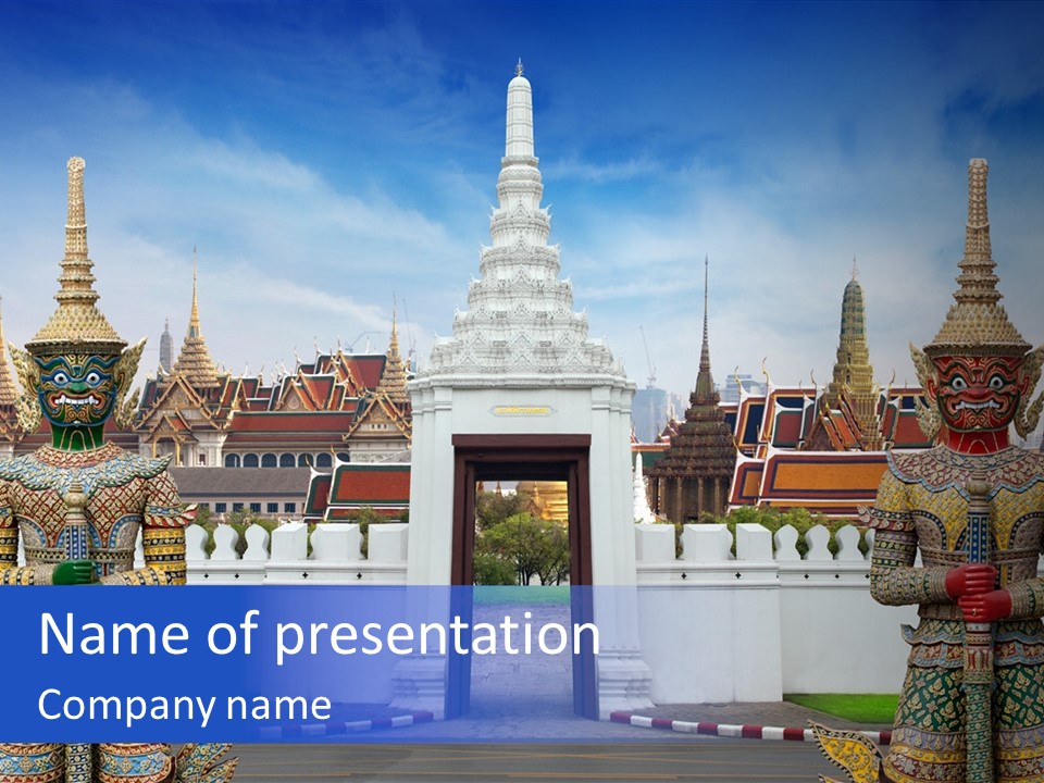 Thai Graphic Religious PowerPoint Template