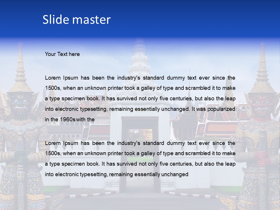 Thai Graphic Religious PowerPoint Template