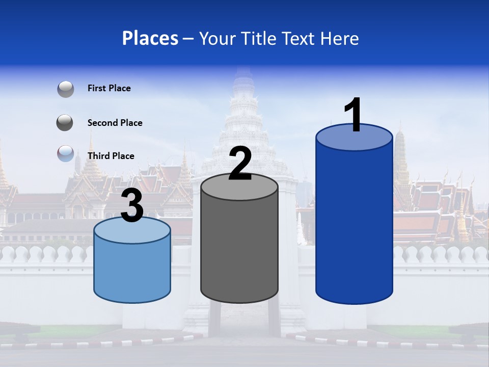 Spiritual Colorful Palace Gate PowerPoint Template