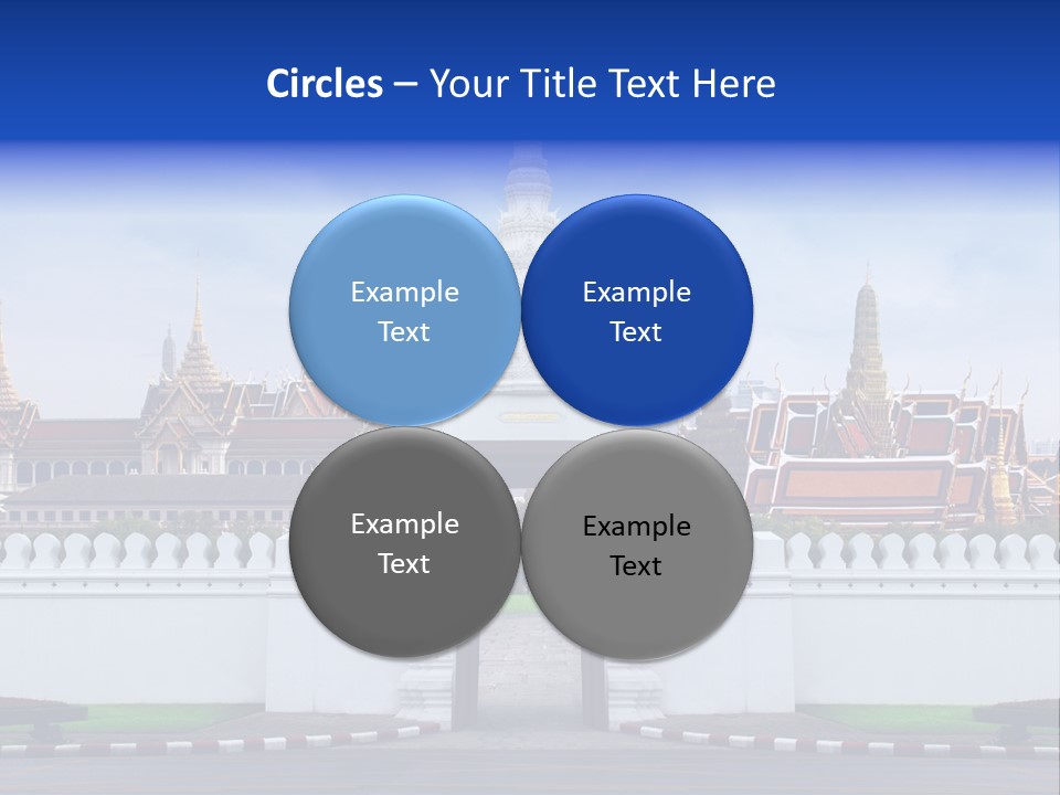 Spiritual Colorful Palace Gate PowerPoint Template