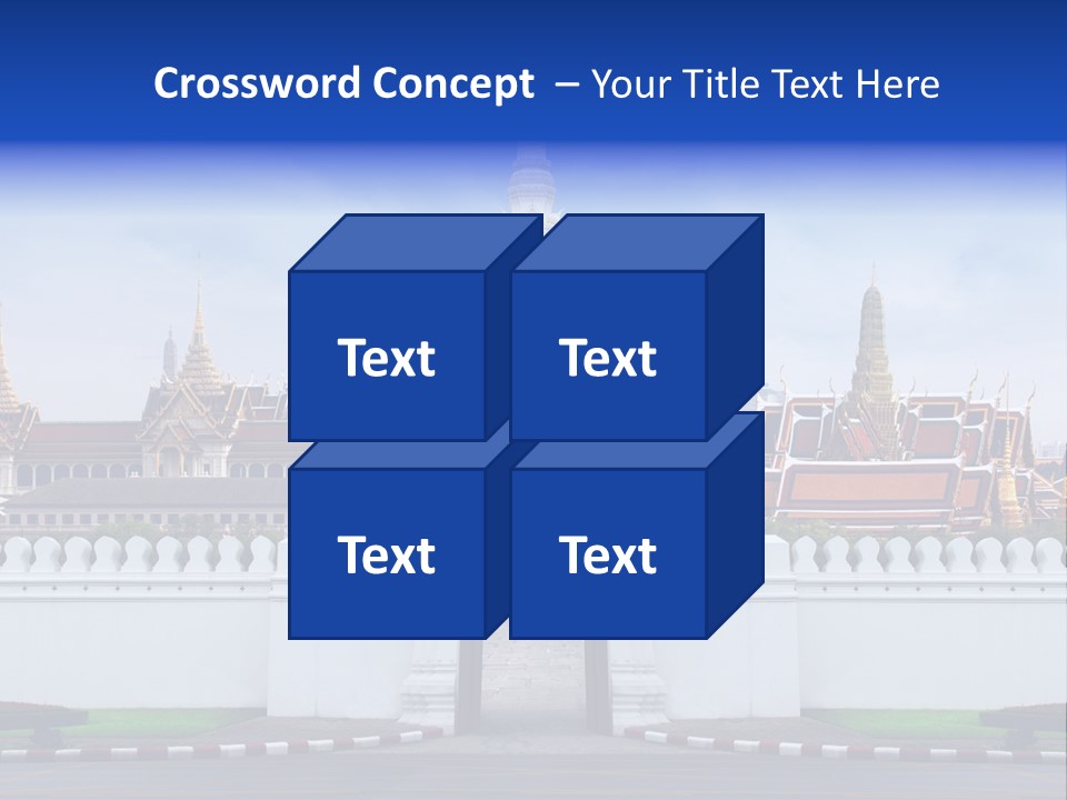 Spiritual Colorful Palace Gate PowerPoint Template