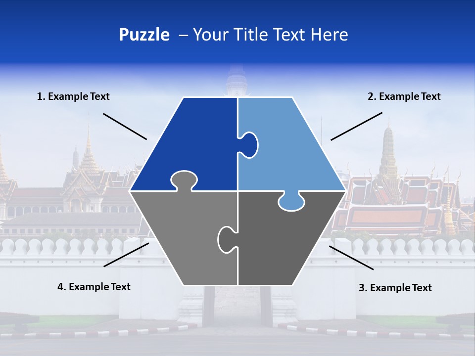 Spiritual Colorful Palace Gate PowerPoint Template