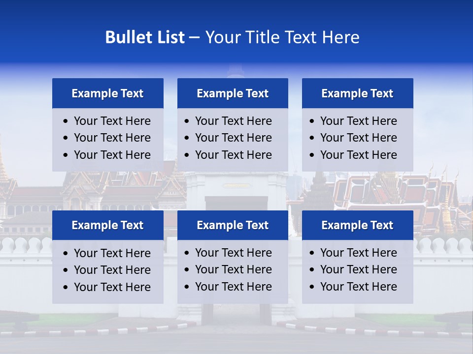 Spiritual Colorful Palace Gate PowerPoint Template