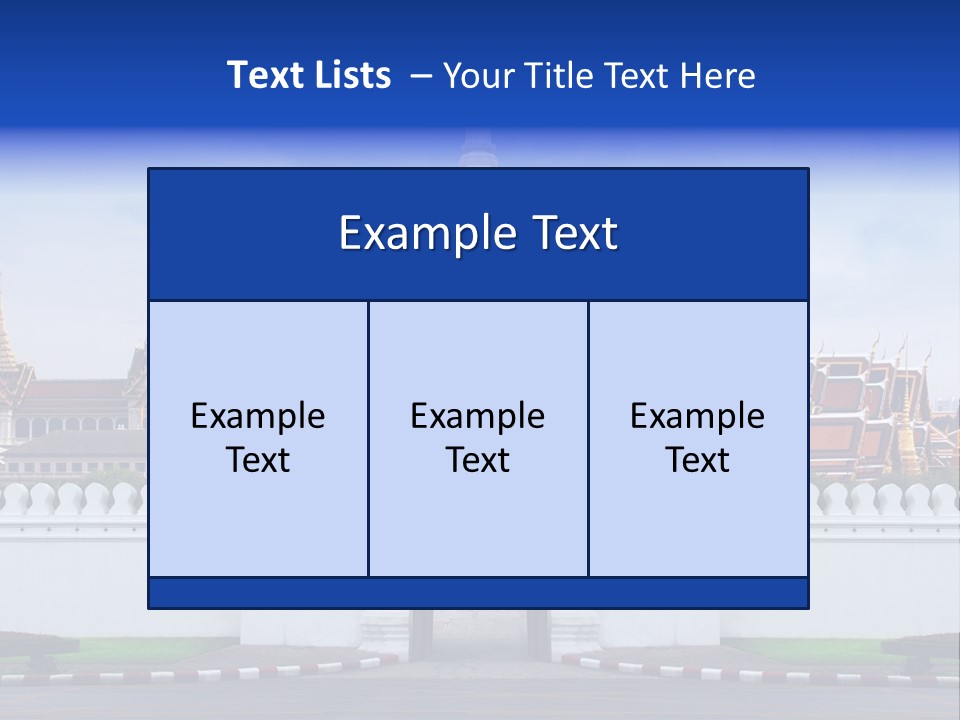 Spiritual Colorful Palace Gate PowerPoint Template