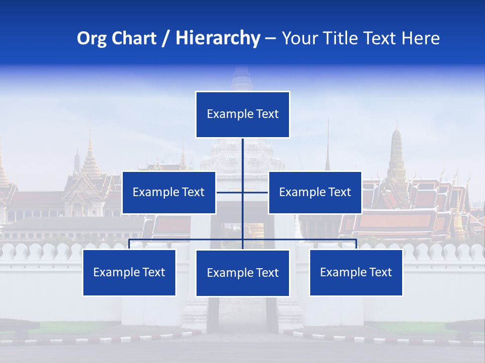 Spiritual Colorful Palace Gate PowerPoint Template