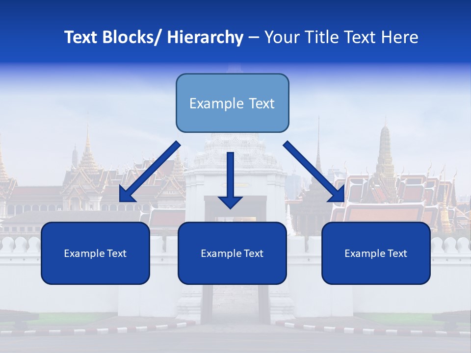 Spiritual Colorful Palace Gate PowerPoint Template