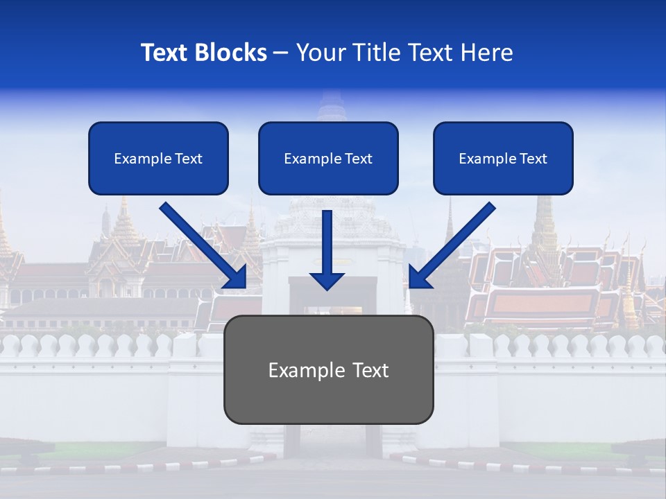 Spiritual Colorful Palace Gate PowerPoint Template