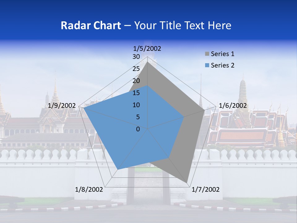 Spiritual Colorful Palace Gate PowerPoint Template