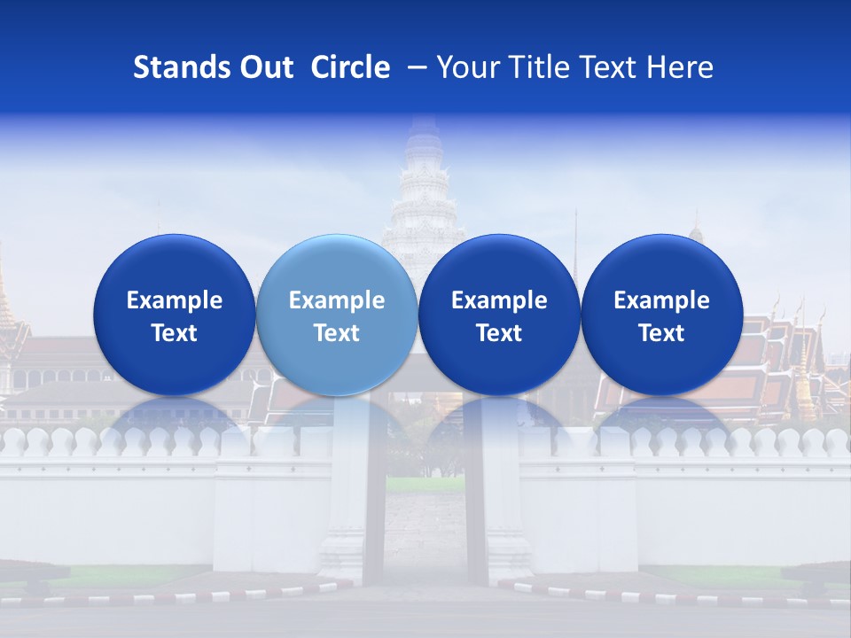 Spiritual Colorful Palace Gate PowerPoint Template