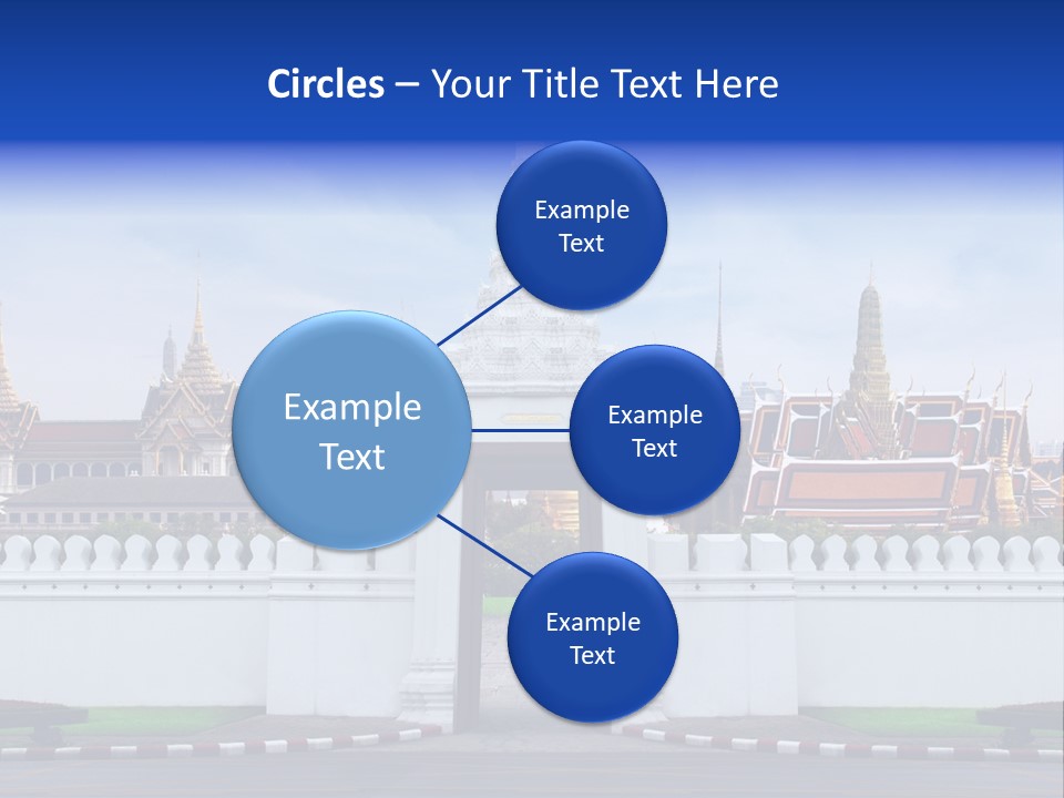 Spiritual Colorful Palace Gate PowerPoint Template