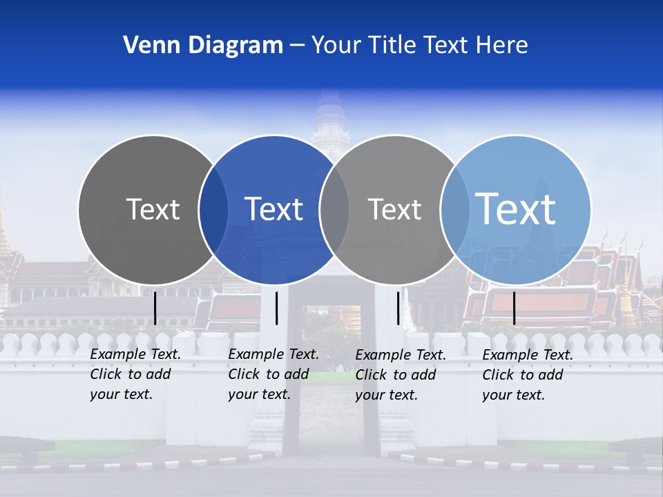 Spiritual Colorful Palace Gate PowerPoint Template