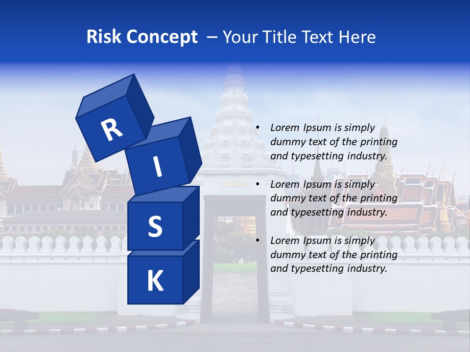 Spiritual Colorful Palace Gate PowerPoint Template