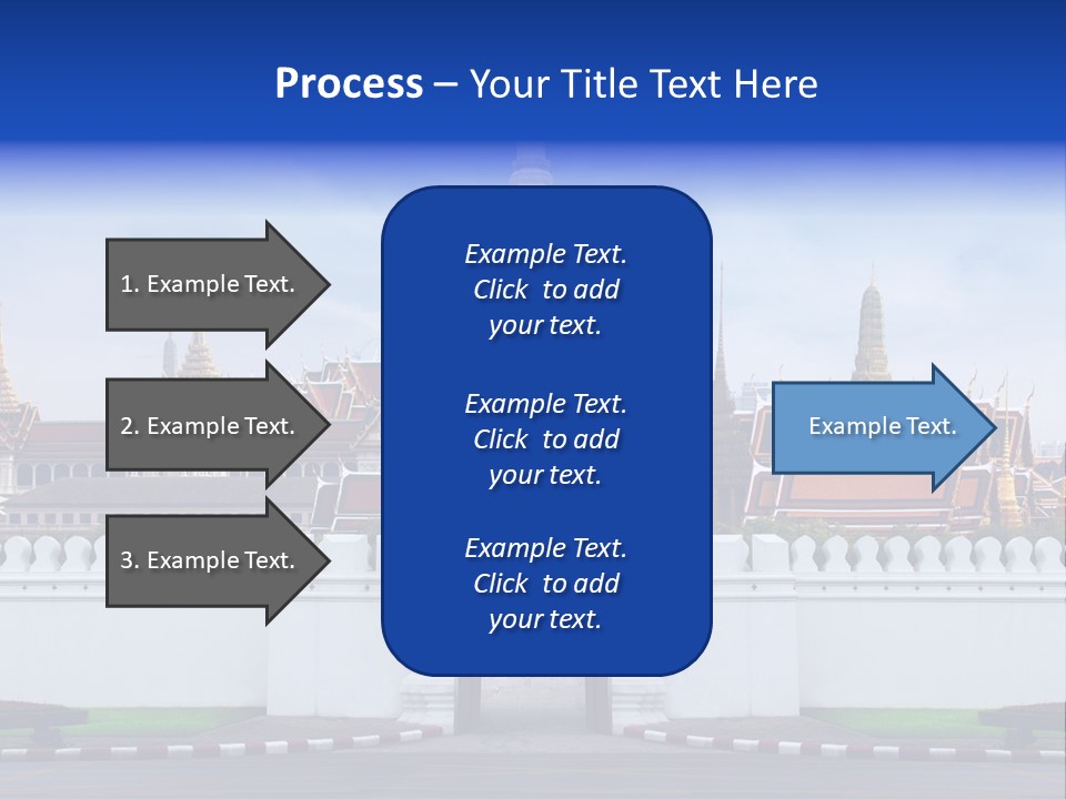 Spiritual Colorful Palace Gate PowerPoint Template
