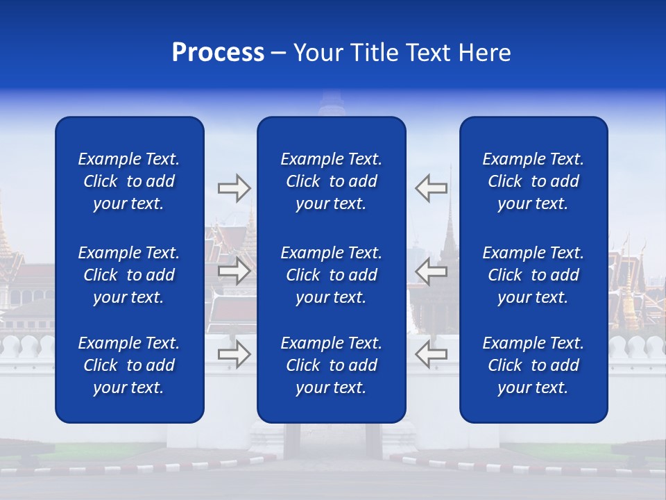 Spiritual Colorful Palace Gate PowerPoint Template