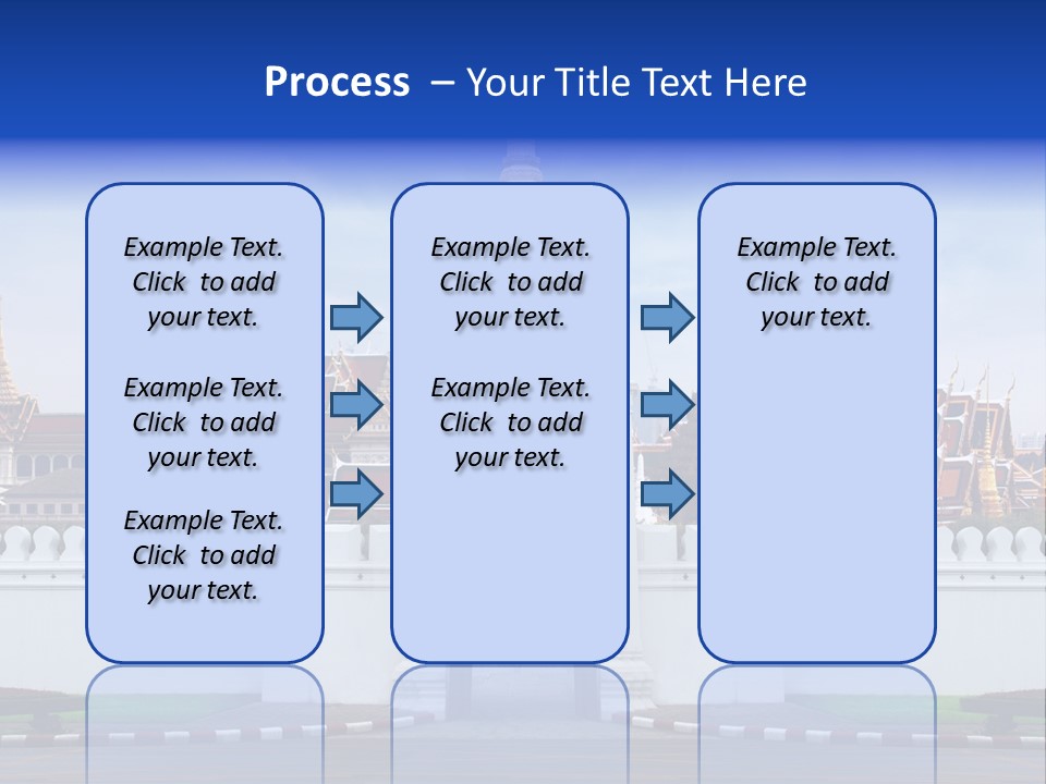 Spiritual Colorful Palace Gate PowerPoint Template