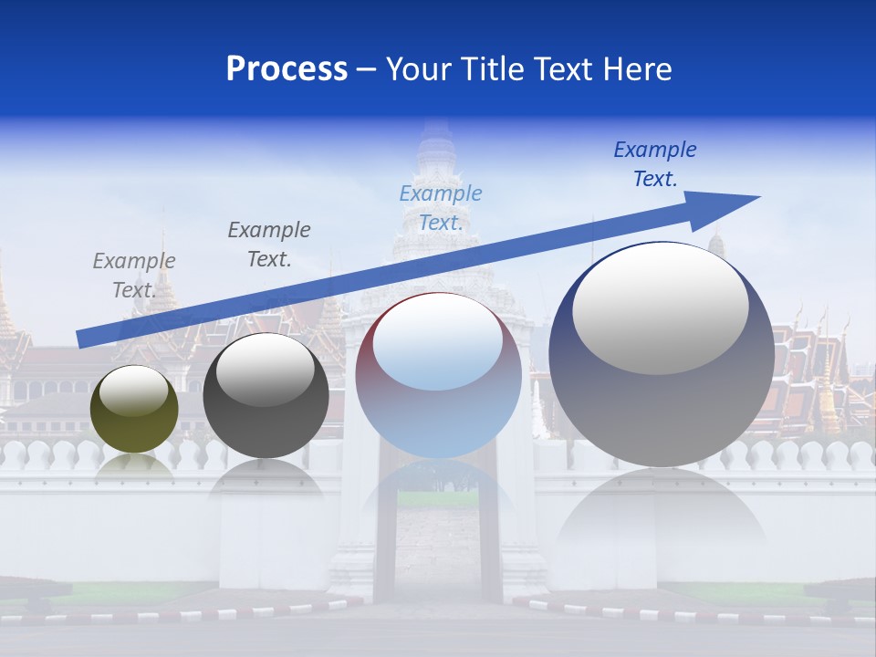 Spiritual Colorful Palace Gate PowerPoint Template