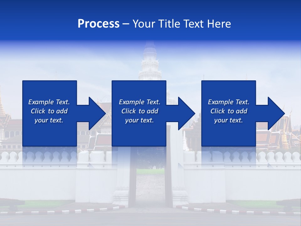 Spiritual Colorful Palace Gate PowerPoint Template