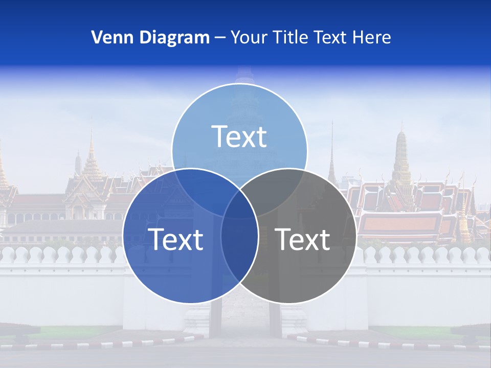 Spiritual Colorful Palace Gate PowerPoint Template