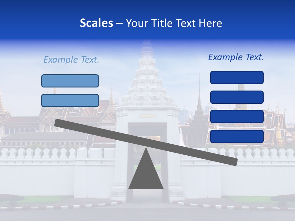 Spiritual Colorful Palace Gate PowerPoint Template