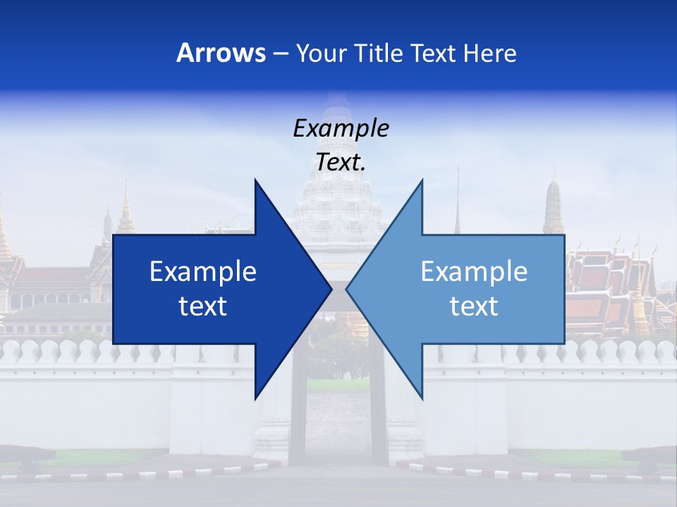 Spiritual Colorful Palace Gate PowerPoint Template