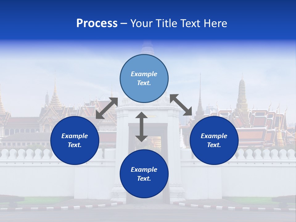 Spiritual Colorful Palace Gate PowerPoint Template