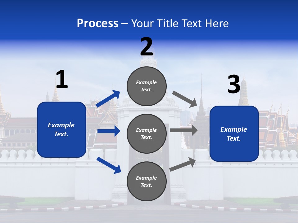 Spiritual Colorful Palace Gate PowerPoint Template