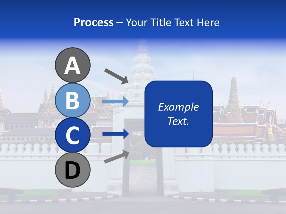 Spiritual Colorful Palace Gate PowerPoint Template
