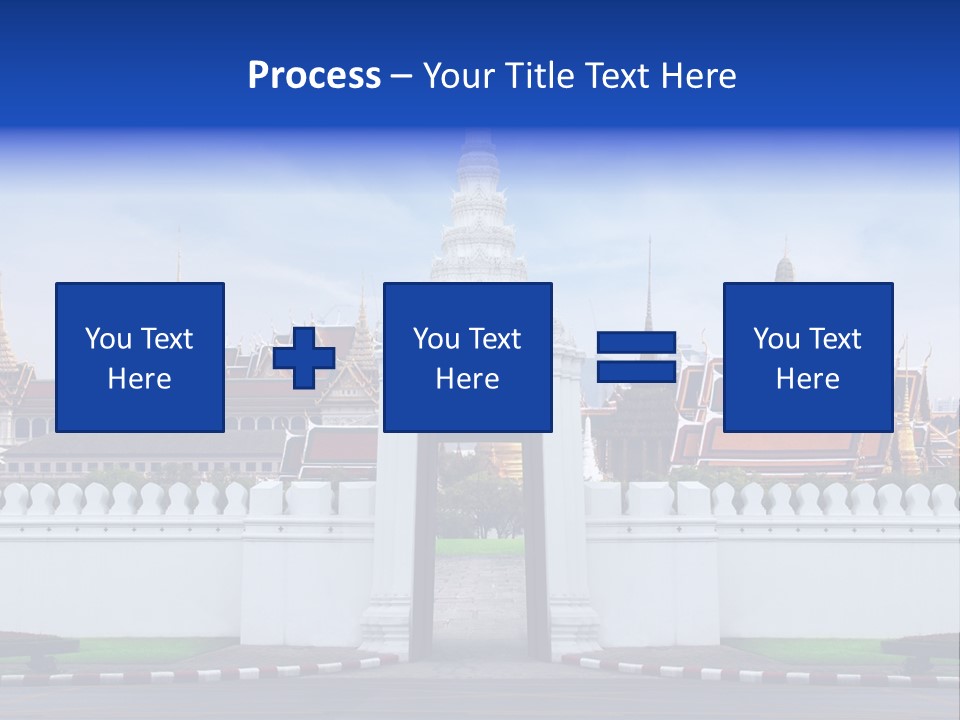 Spiritual Colorful Palace Gate PowerPoint Template
