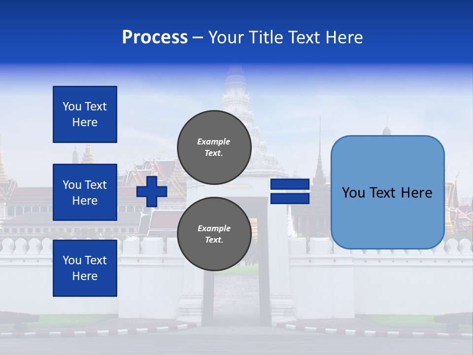 Spiritual Colorful Palace Gate PowerPoint Template