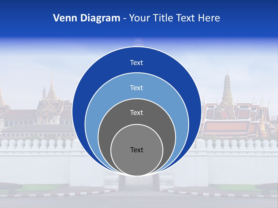 Spiritual Colorful Palace Gate PowerPoint Template