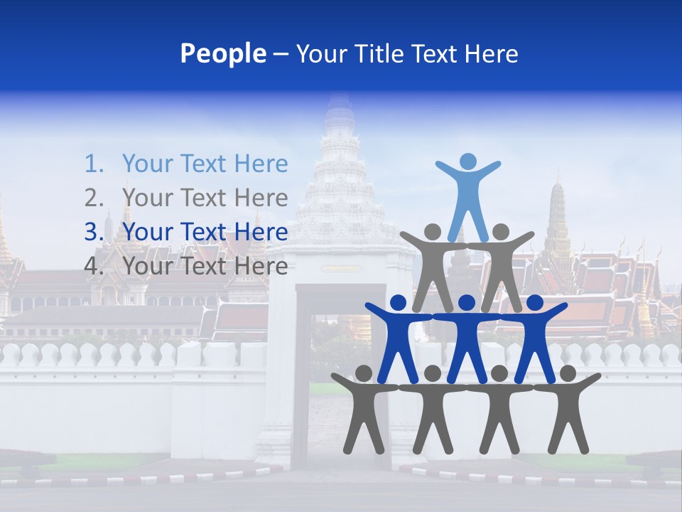 Spiritual Colorful Palace Gate PowerPoint Template