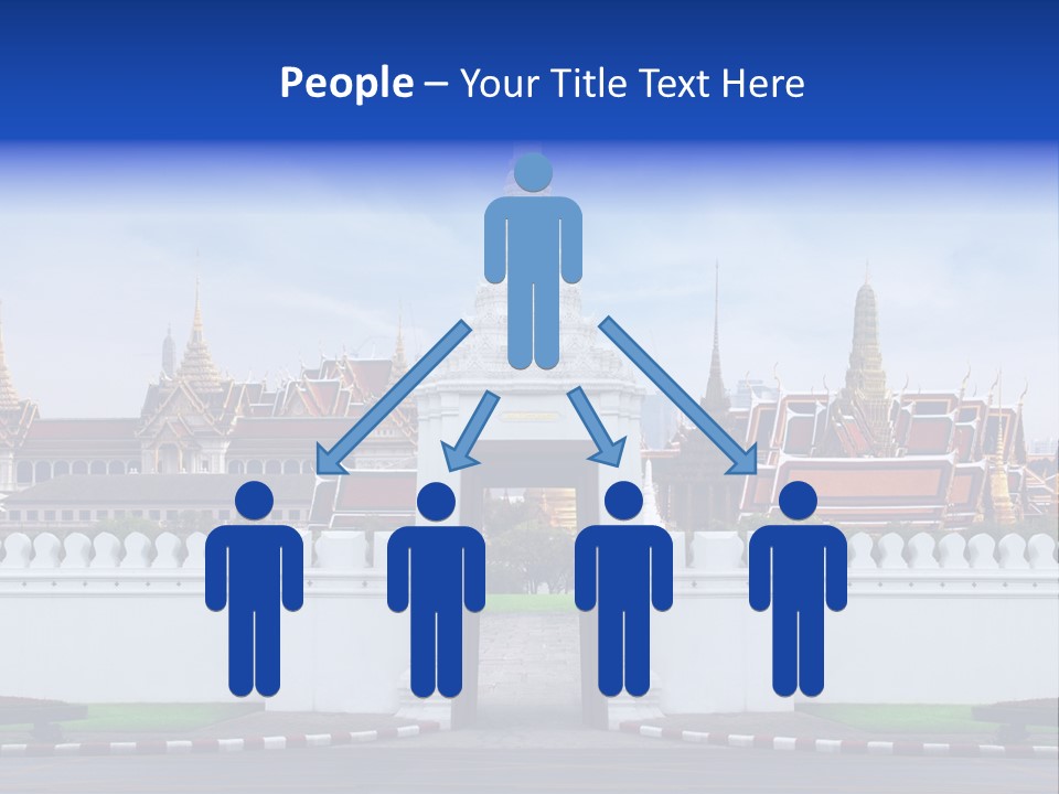 Spiritual Colorful Palace Gate PowerPoint Template