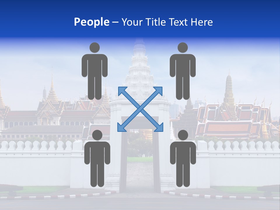 Spiritual Colorful Palace Gate PowerPoint Template