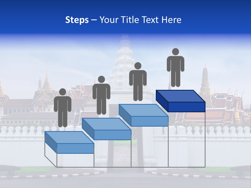 Spiritual Colorful Palace Gate PowerPoint Template