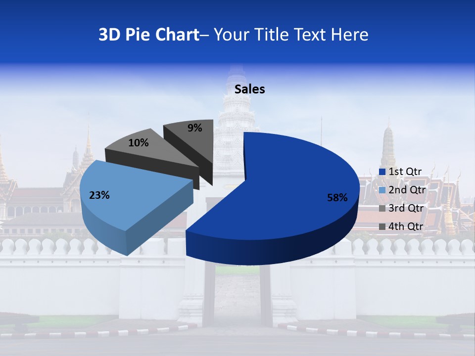 Spiritual Colorful Palace Gate PowerPoint Template