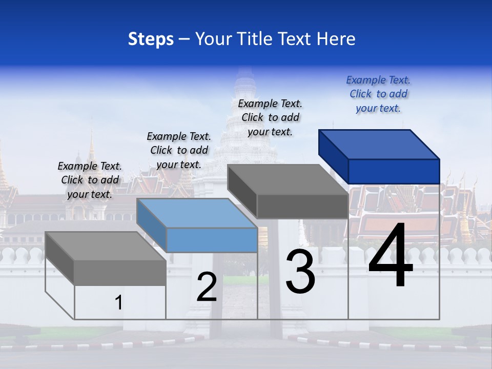 Spiritual Colorful Palace Gate PowerPoint Template