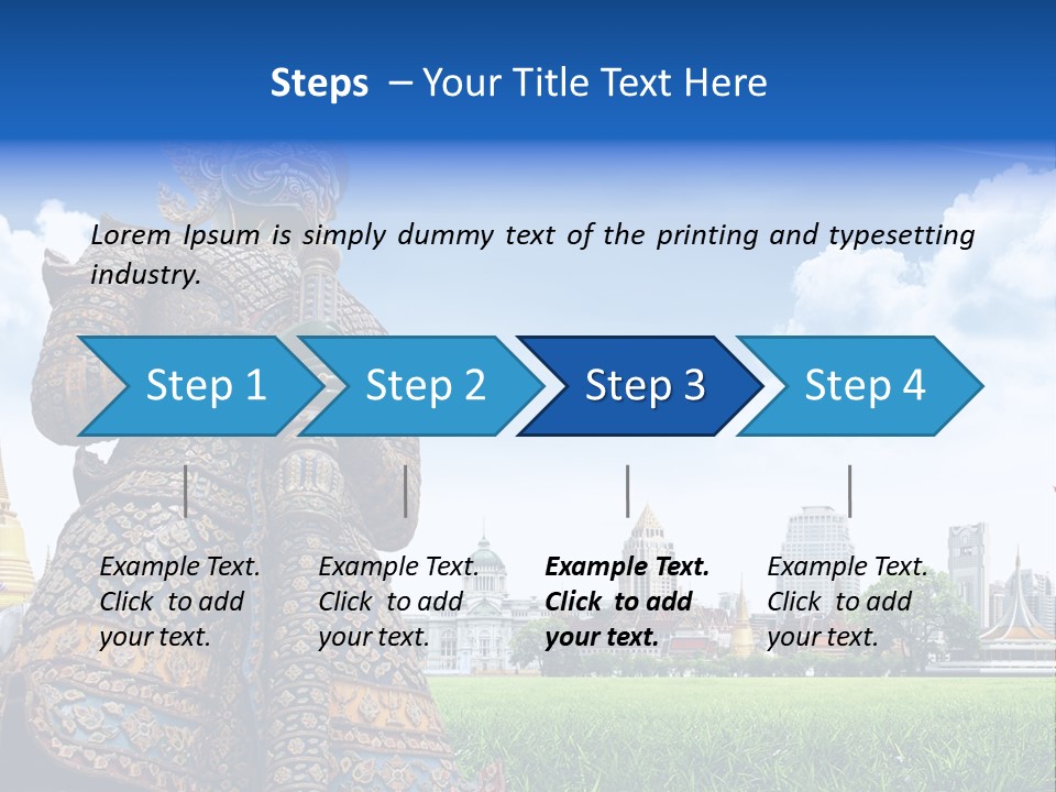 Travel Pasture Tourism PowerPoint Template