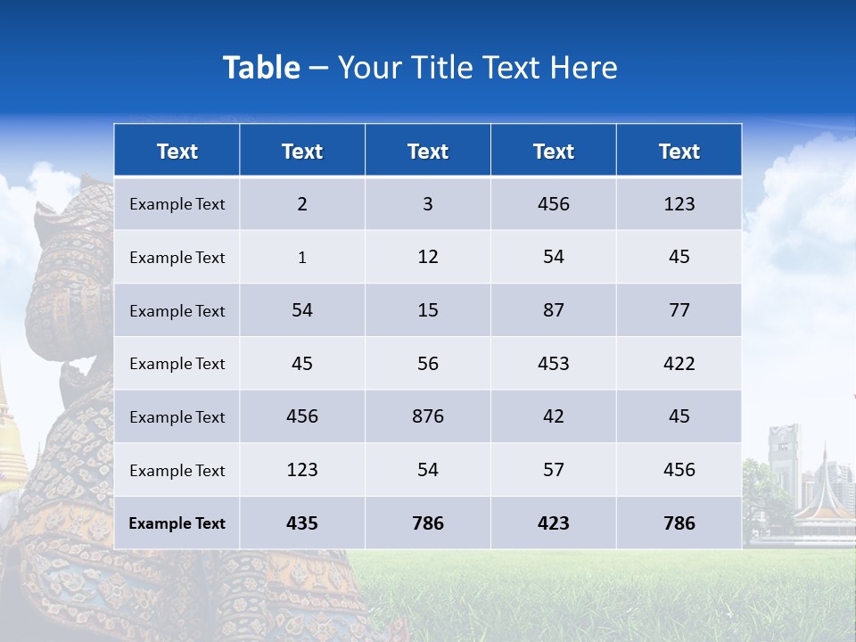 Travel Pasture Tourism PowerPoint Template