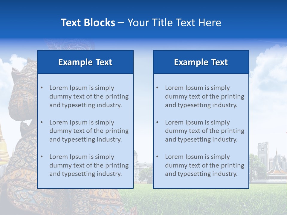 Travel Pasture Tourism PowerPoint Template