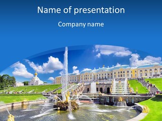 Figure Water Cascade PowerPoint Template