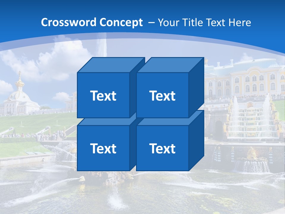 Figure Water Cascade PowerPoint Template
