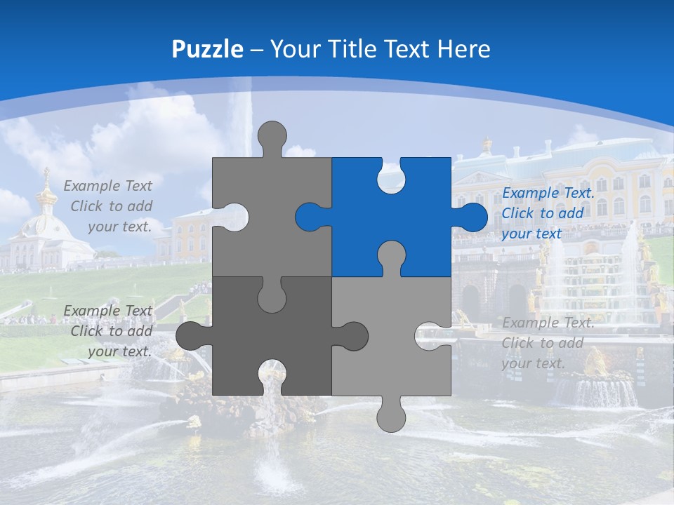 Figure Water Cascade PowerPoint Template